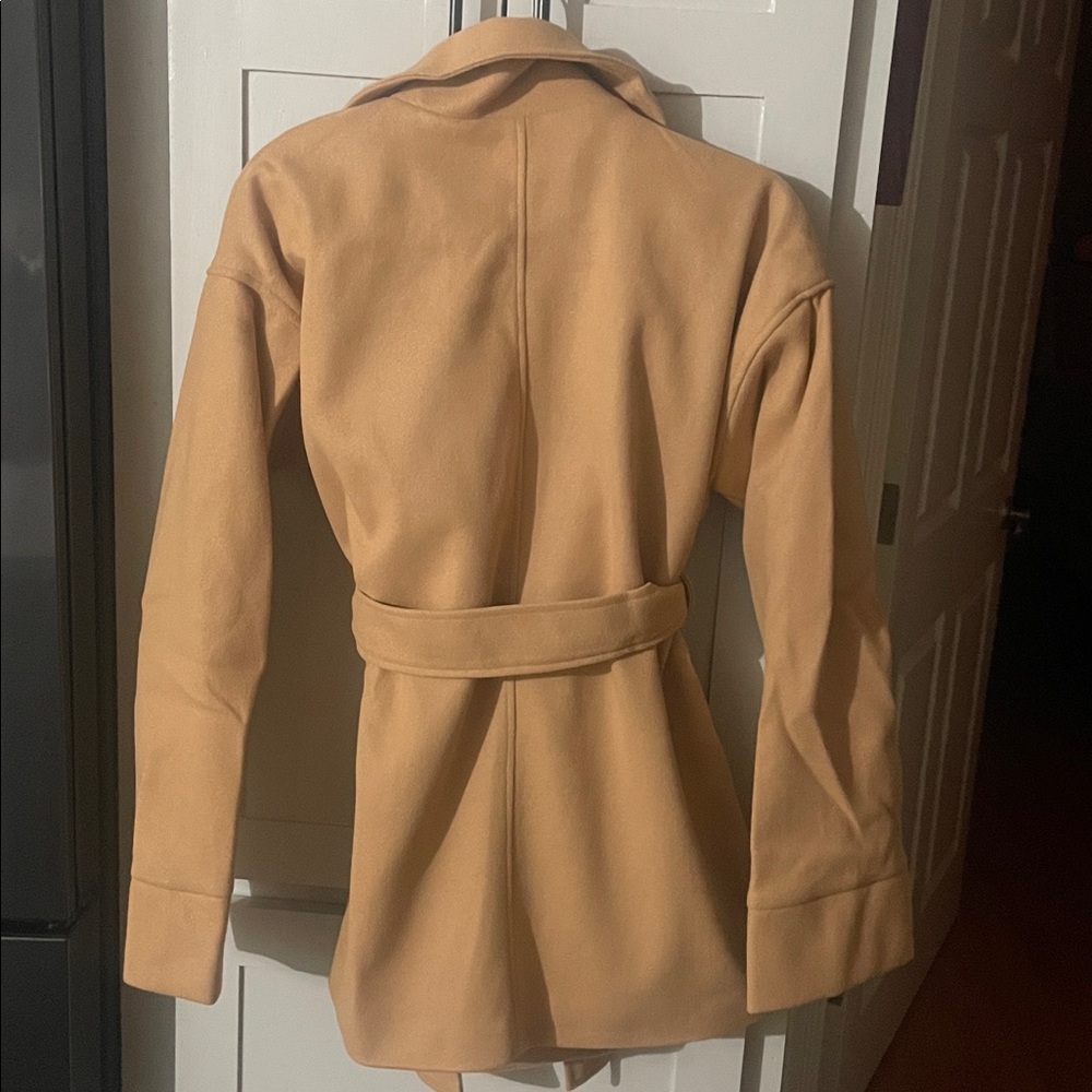YOESEE Tan Womens Outerwear Pea Coats Long Sleeves Winter Lapel Collar Fall … - Picture 9 of 9
